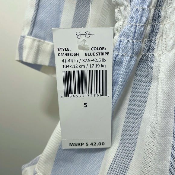 Jessica Simple Toddler 2 Piece Linen Short Set - Picture 4 of 8